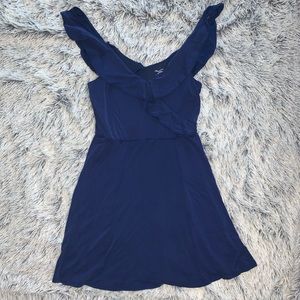 Royal Blue Dress with Ruffle Detail